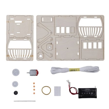 DIY Tre Sightseeing-Taubane i Tre - Vitenskapelig Eksperimentleketøysett for Barn - Jule- og Bursdagsgaver - DIY Tre Sightseeing-Taubane