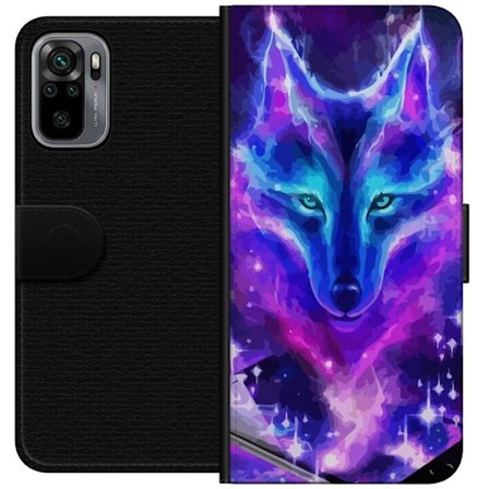 Plånboksfodral till Xiaomi Redmi Note 10S med Neon Varg