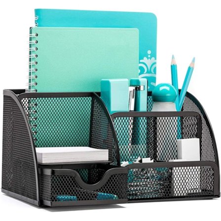 Verkkokirjoituspöydän säilytyslaatikko Kirjoituspöydän siisti kynäteline 6-pakkaus Toimistotarvikkeet Kynäkansiopidike Kotitoimiston säilytyslokerikko