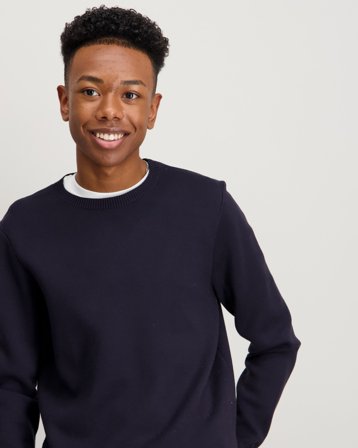 Brand Island LEO O-NECK KNIT KID Blau Pullover Jungen - Kids Brand Store