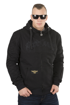 West Coast Choppers Aramid Por Vida Riding Hoodie Black S
