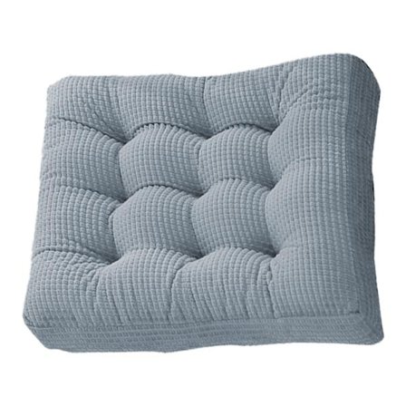 Tjock tuftad kudde, solid fyrkantig kudde manchester stol kudde sittdyna mjuk, Blå