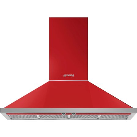 Smeg KPF12RD Portofino emhætte 120 cm, rød | KitchenOne