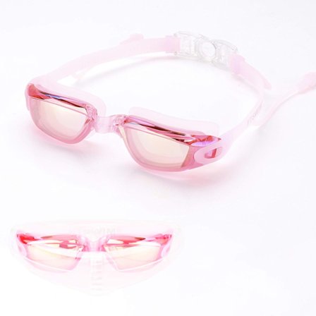 Svømmebriller for voksne med ørepropper, profesjonelle anti-dugg og vanntette svømmebriller