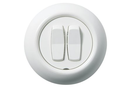 Schneider Electric Renova WDE006817 Strömbrytare infälld, vit Kron, Strömbrytare & vägguttag