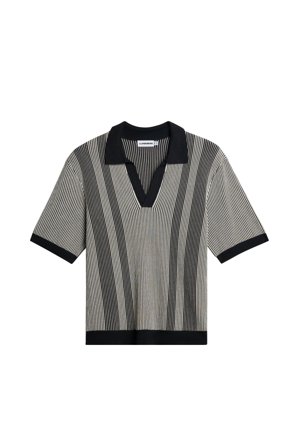 J.Lindeberg - Sal Knitted Polo - Fashion - Grey - Men - L