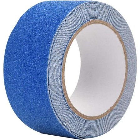 Anti-skrid tape - Længde 5 meter x Bredde 5 centimeter x Tykkelse 0,8 centimeter - Fremstillet af PVC - Rød farve