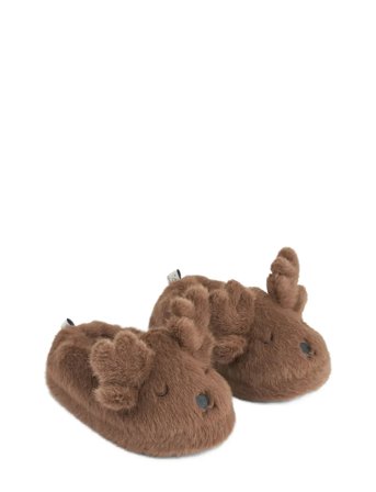 Liewood Aviaja Reindeer Slippers - Brown - 20/21