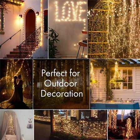 Solar Små färgade lampor String Lights Star Lights Outdoor