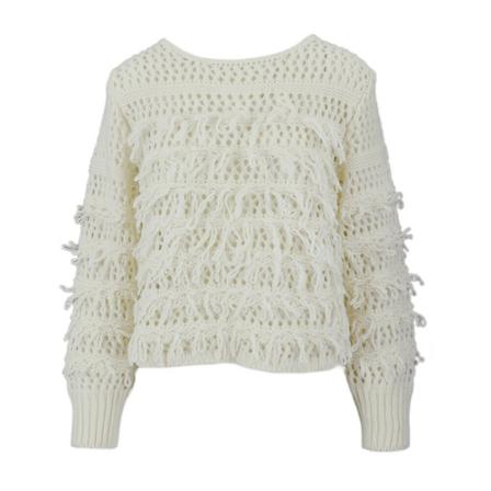 Twinset, Round-neck Knitwear Wit, Dames, Maat:S