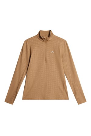 J.Lindeberg - Golf - Lauryn Quarter Zip Mid Layer - Brown - Femme - M