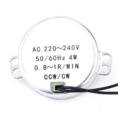 1st 220-240V AC synkronmotorväxelmotor 4W CW/CCW(0,8-1RPM)
