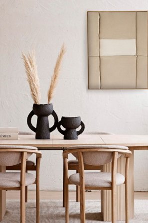Zelected by Houze - Indrammet lærred Montana Mud - Beige - Billeder - Fra Homeroom