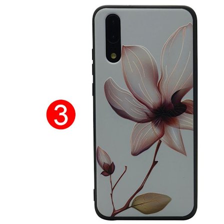LEMAN Skal med Blom-motiv f r Huawei P20 Pro