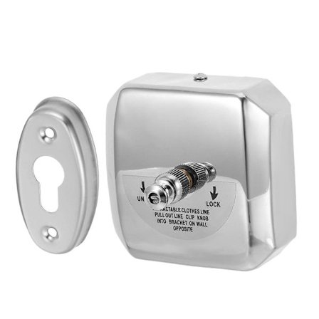 Indendørs udtrækkelig tørresnor, ikke-hængende udendørs tørresnor, der kan trækkes tilbage, kraftig tørresnor til vasketøj, vægmonteret med 2,7 m Nyl[