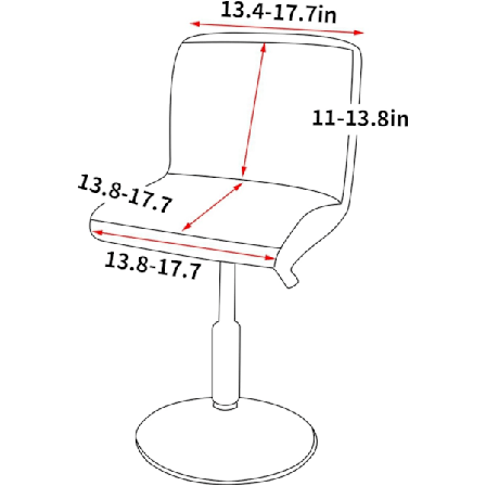 2 stk. Stretch Barstoltrekk, Trykte Høy Stolhetrekk for Bar