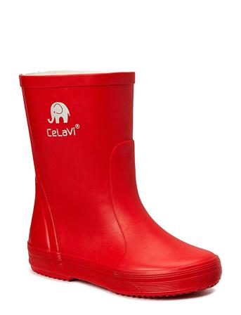 Basic Wellies -Solid Shoes Rubberboots High Rubberboots Unlined Rubberboots Rød CeLaVi