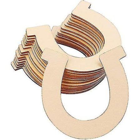 Hevosenkengän Muodot 24 Kpl Puulevyt Raaka Puun Levyt