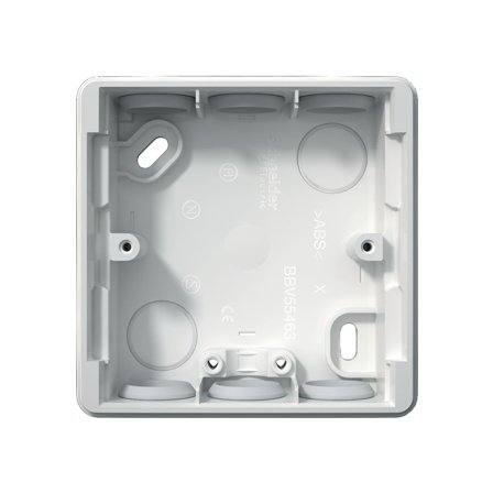 Schneider Electric Exxact Dosa IP44, vit 1-fack, 35 mm, Installationsmaterial