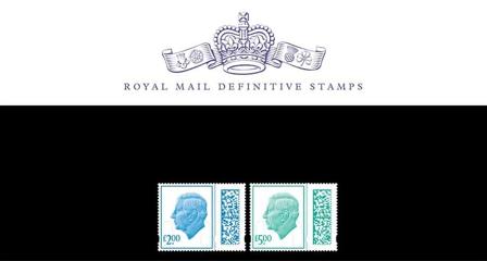 England - Dagligmærker 2023 - Charles III - Med værdiangivelse - Høje værdier - Souvenirmappe