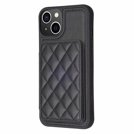 iPhone 15 Tikattu Lompakkokotelo - Musta Musta