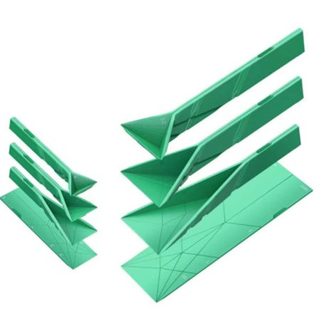 2-pakning 3-i-1 magnetiske måleskjeer (6 størrelser) - Lekkasjesikre for væsker/pulver, enkle å rengjøre (sorte)