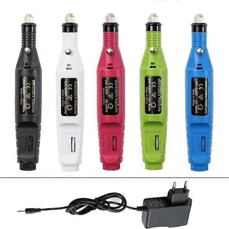 Elektrisk fil, elektrisk neglfil, 6 bits inkludert