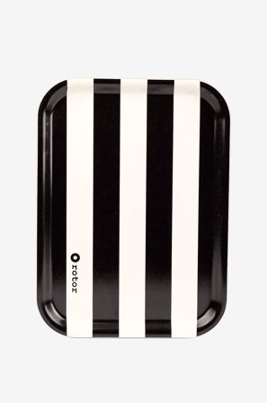 Rotor design - Tarjoilualusta Stripes - Musta - Tarjottimet - - Homeroom