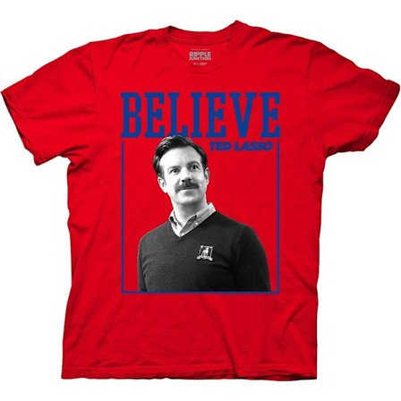 Ted Lasso Square Believe Frame Tv Series Vuxen T-shirt-vuxen, 3xl