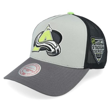 Mitchell & Ness - NHL Grå trucker Keps - Hatstore Exclusive x Colorado Avalanche Iron Grey Trucker @ Hatstore