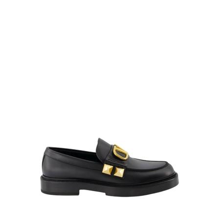 Valentino Garavani, Loafers Zwart, Heren, Maat:43 EU