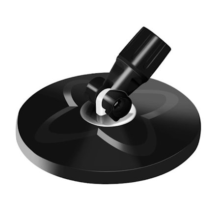 Svart plastbricka Good God roterande mopptillbehör i rostfritt stål