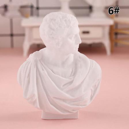 1:12 Dockhus Miniatyr Gips Staty Modell Figur Gips Orn