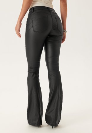 BUBBLEROOM Low Waist Push-up Coated Jeans Black 38