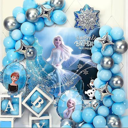 CNE Frozen Elsa Anna Tema Poster Balloner Garlandbue