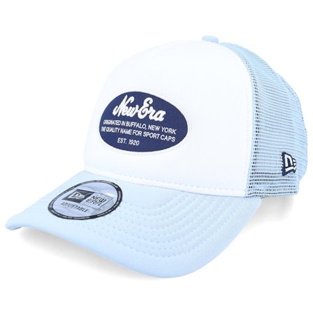 New Era - Azul trucker Gorra - Oval Foam Patch White/Pale Blue Trucker @ Hatstore