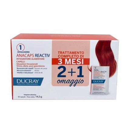 Ducray Anacaps Reactiv Integratore Capelli 90 Capsule