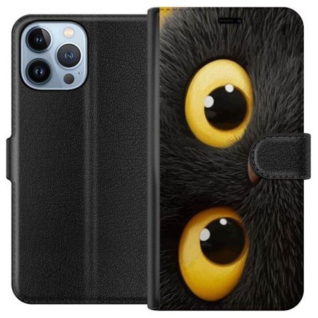 Kompatibelt Plånboksfodral till Apple iPhone 13 Pro Max Mörkögon