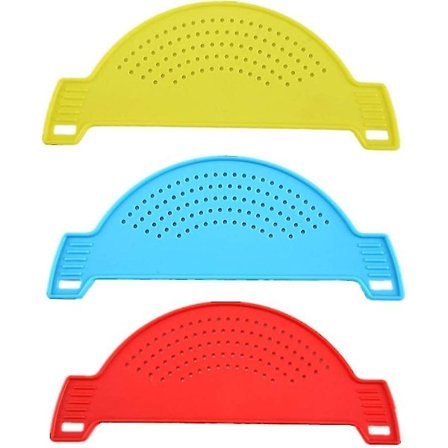 3 stk. Gave Plastik Halvmåne Gryde Si Si Gryde Afdrypningssi