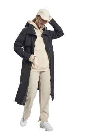 Tenson Trench Nouveau Women Vinterjackor Dam Svart S
