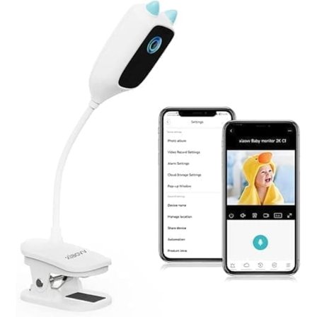 Smart Baby Monitor – 3MP Grædedetektering & Digital Grænsemeddelelse | 2K UHD | WiFi-kamera med app + tovejslyd