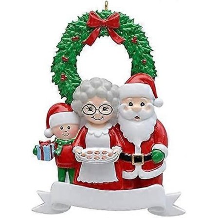 Juldekorationer 2021 Jultomte Julgran Hängande Ornament, DIY Namn Välsignelse Harts Familj Juldekorationer, 2021 Jul T