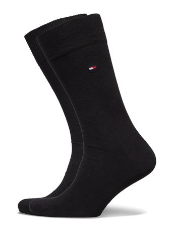 Th Men Sock 2P Logo Block Underwear Socks Regular Socks Sort Tommy Hilfiger