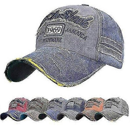 Denim kasket til voksne Denim baseball kasketter til vintage herre baseball kasketter til unisex voksne