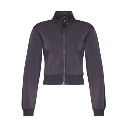 Guess Zipped stretch Jacka with Patché logo grå, Dam, Dam, Storlek: M