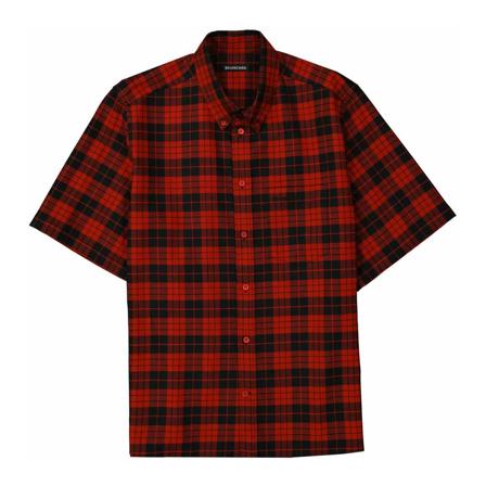 Balenciaga, Short Sleeve Shirts Czerwony, Mężczyzna, Rozmiar: M