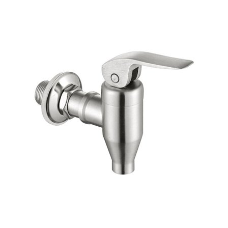 Ruostumattomasta teräksestä valmistettu hana viinitynnyrin hanalle vesiannostelijan vaihtohana