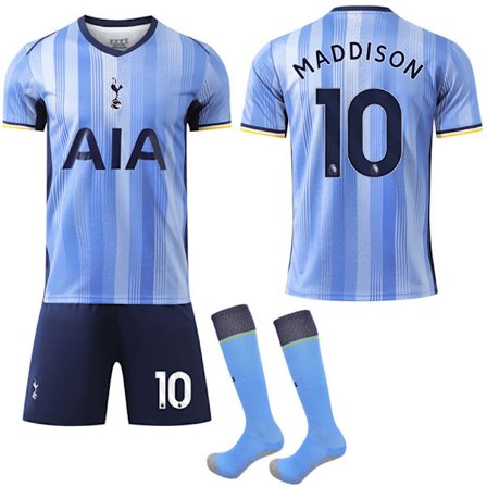 24-25 Tottenham Hotspur Ny Sesong Bortedrakt Fotballdrakt Barn Nr. 10 MADDISON