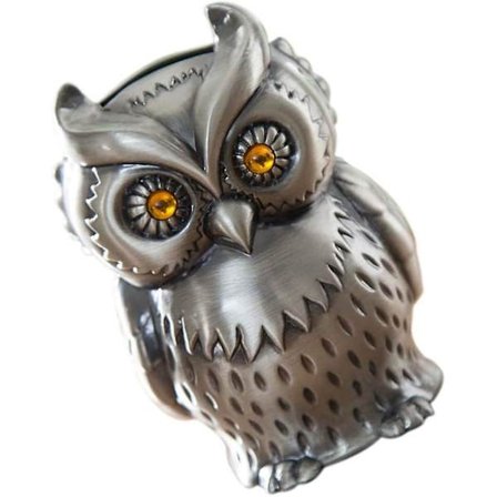 Metal Sparegris, Dyreformet Sparegris, Uglesparegris Til Børn Og Voksne Møntsamling1stk-sølv