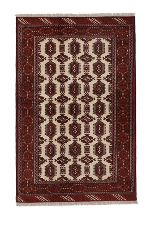 Turkaman Rug 128X195 Black/Brown Wool, Persia